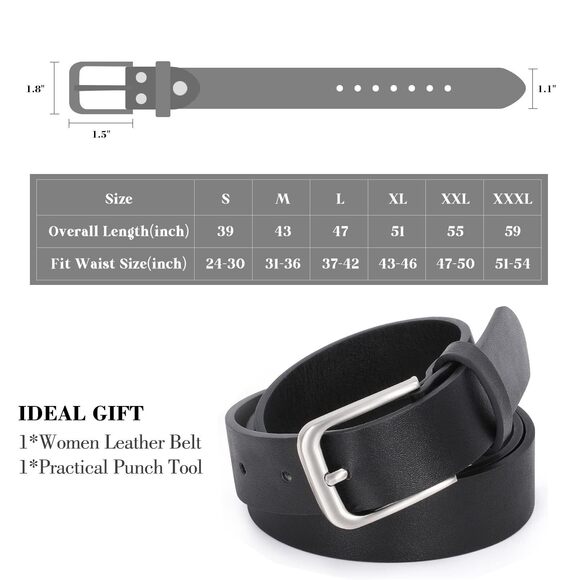 Women Casual Leather Belt For Jeans Pants, Fashion Ladies Waist Dress Belt💞 - Picture 6 of 6